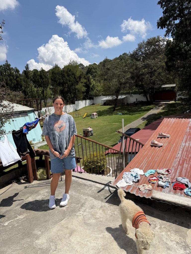 A volunteer during a trip to Guatemala